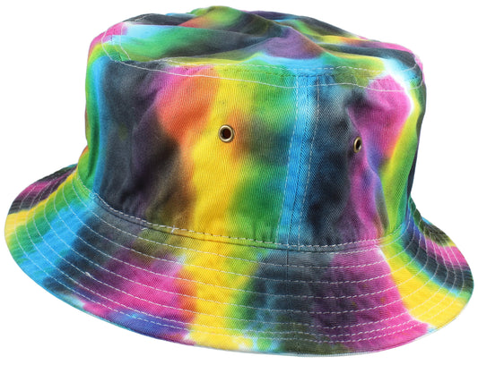 Bucket Hat Cotton Packable Summer Travel Cap. Dye B-L/XL